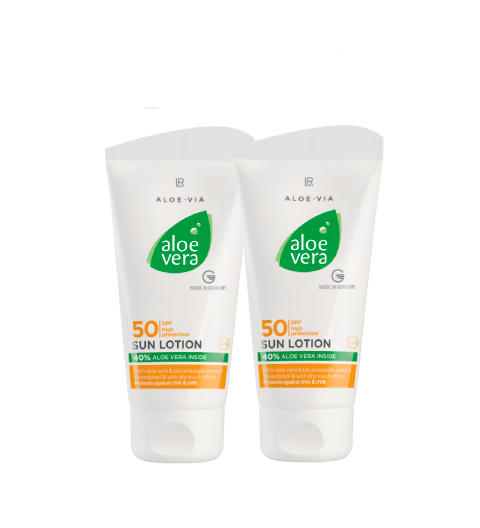 LR ALOE VIA Aloe Vera Солнцезащ. лосьон SPF50, набор 2 шт.