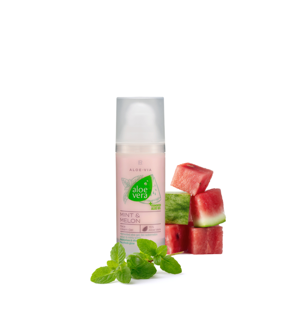 Aloe Vera Мята и арбуз Крем-гель для лица